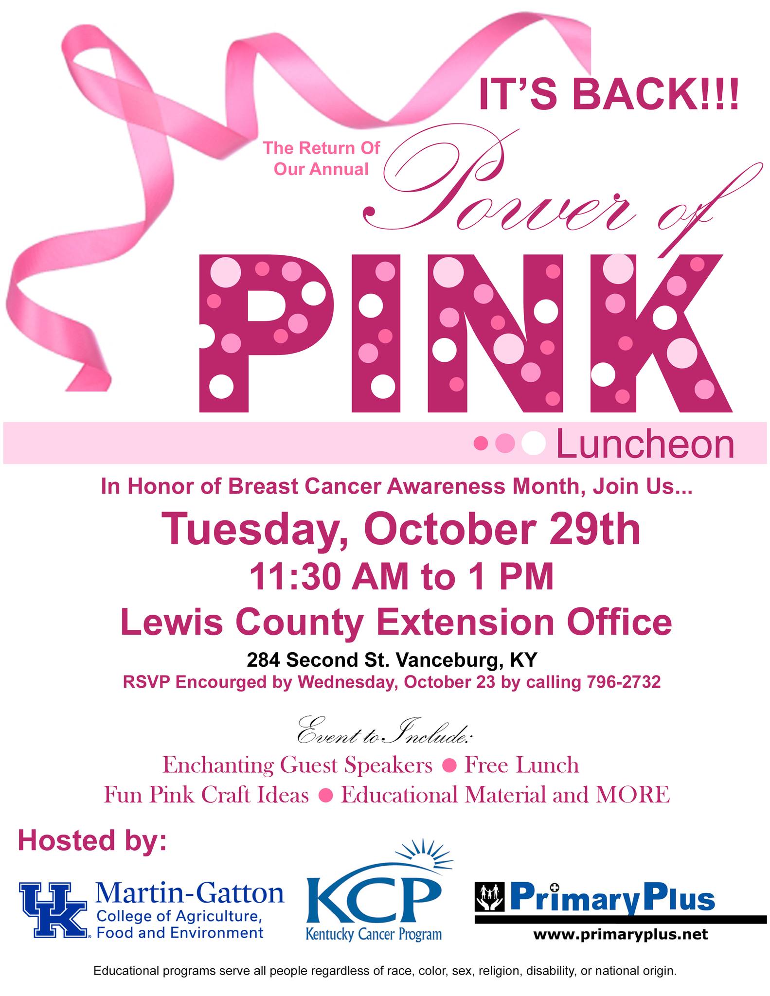 The Power of Pink Returns to Vanceburg