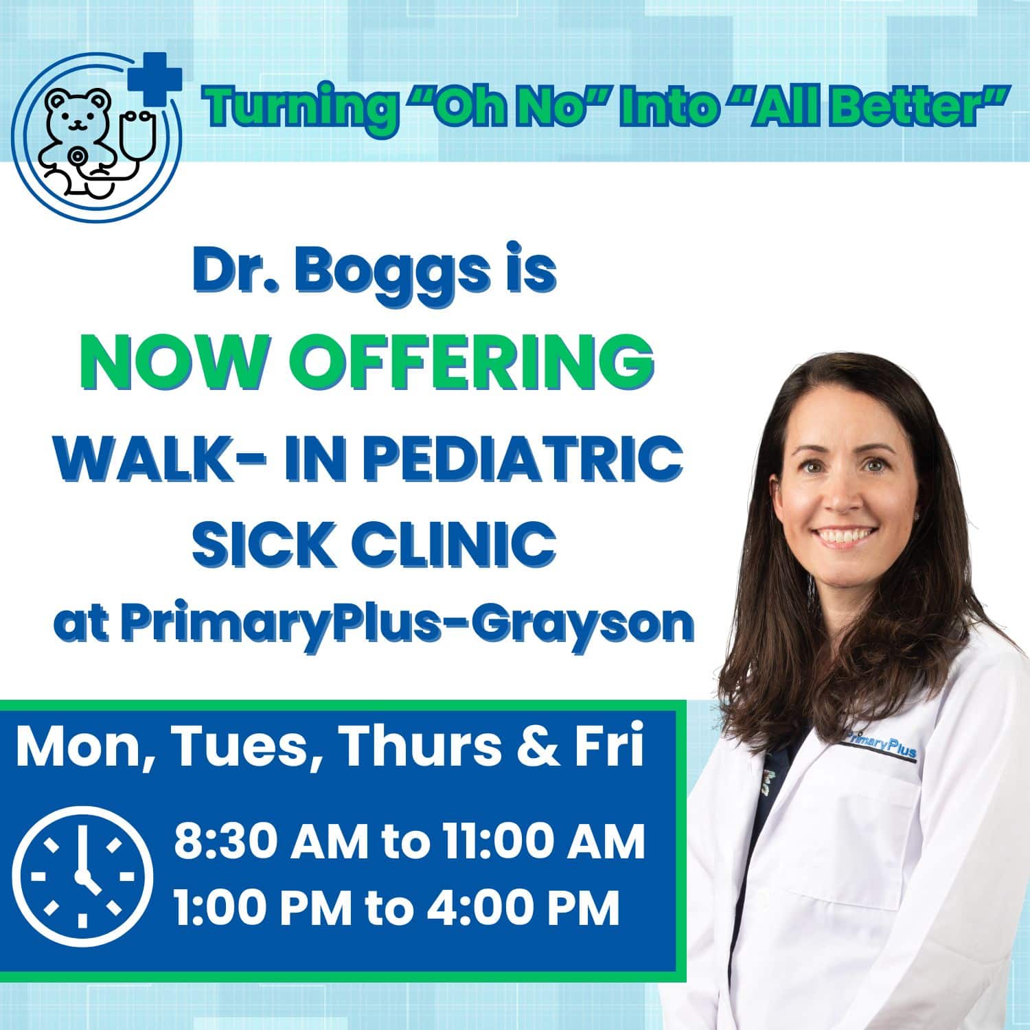 Turning “Oh No” into “All Better” with Walk-In Sick Clinics for Pediatric Care